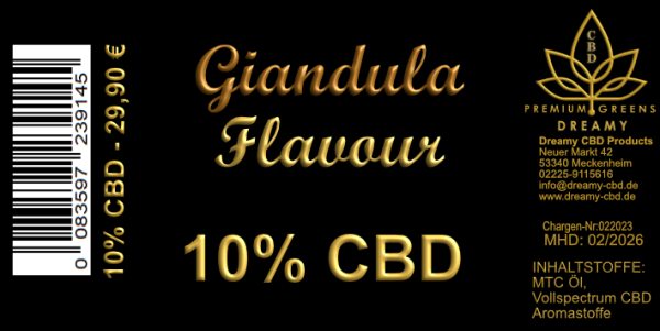 Dreamy - CBD Öl Giandula Flavour 10%