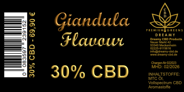 Dreamy - CBD Öl Giandula Flavour 30%
