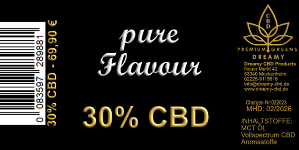Dreamy - CBD Öl pure Flavour 30%