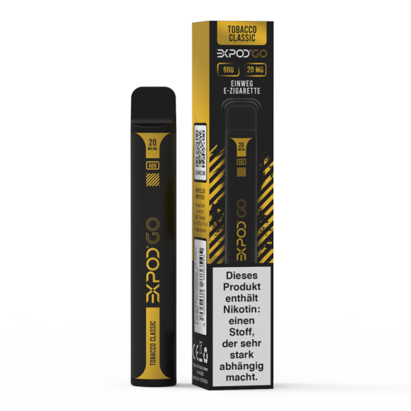 EXVAPE - Expod Go Tobacco Classic (20mg Disposable)