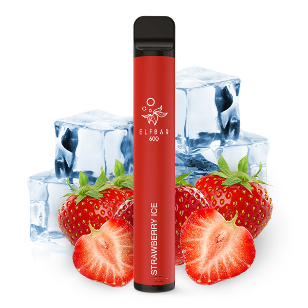 Elfbar 600 (Nikotinfrei) Strawberry Ice ST