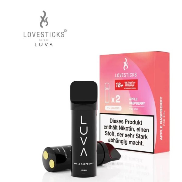 Lovesticks Luva - Pod Duo Pack Apple Raspberry