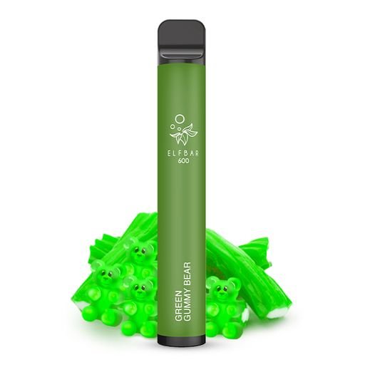 Elfbar 600 CP - (20mg Disposable) Green Gummy Bear ST