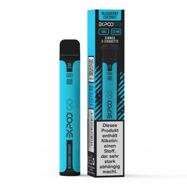 EXVAPE - Expod Go Blueberry Coconut (20mg Disposable)