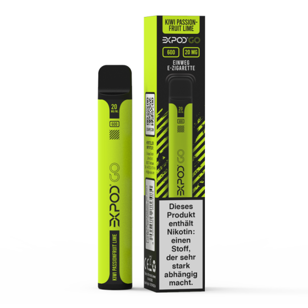 EXVAPE - Expod Go Kiwi Passionfruit Lime (20mg Disposable)