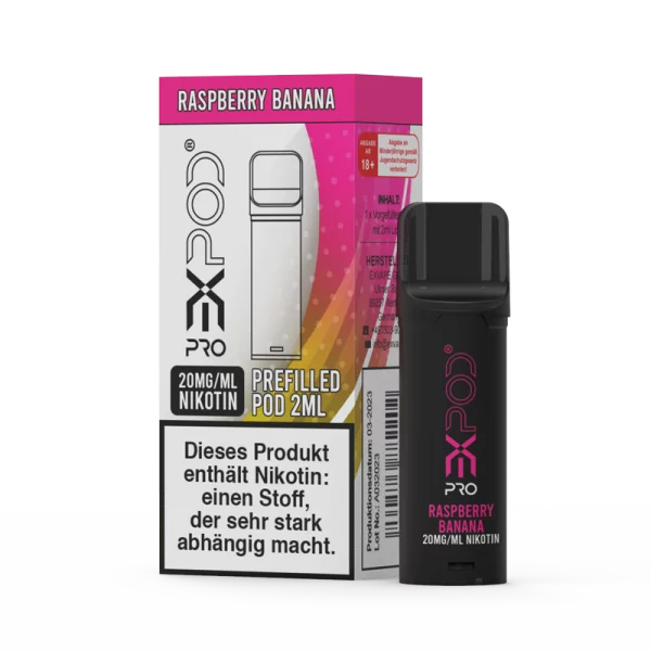 EXVAPE - Expod Pro Pod 20mg Raspberry Banana