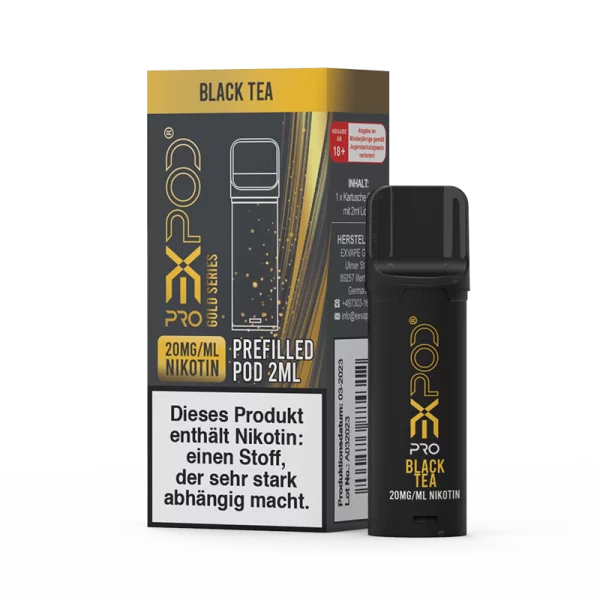 EXVAPE - Expod Pro Pod 20mg - Gold Series -Black Tea