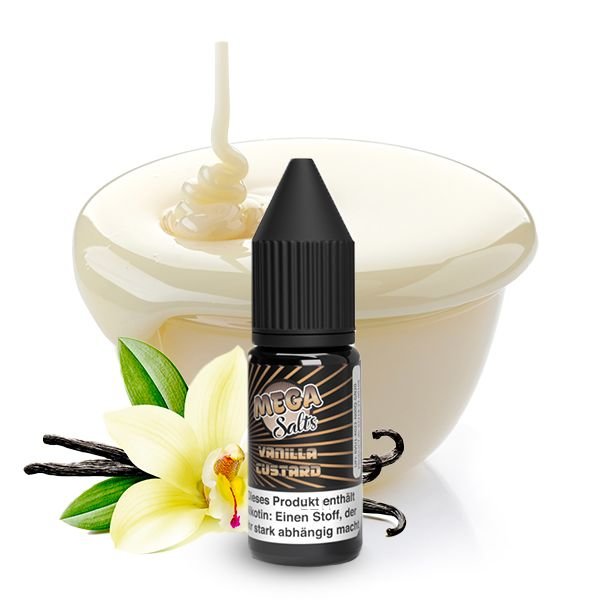 Mega Salts - Vanilla Custard 10ml Liquid 20mg Nikotinsalz