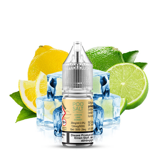 Pod Salt - XTRA Lemon Lime Sorbet Nikotinsalz 20mg Liquid