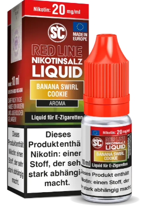 SC - Red Line Banana Swirl Cookie 20mg Nicsalt Liquid