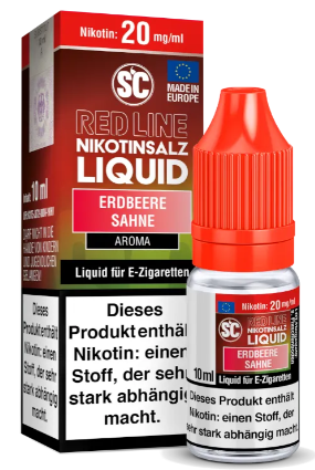 SC - Red Line Erdbeer Sahne 20mg Nicsalt Liquid