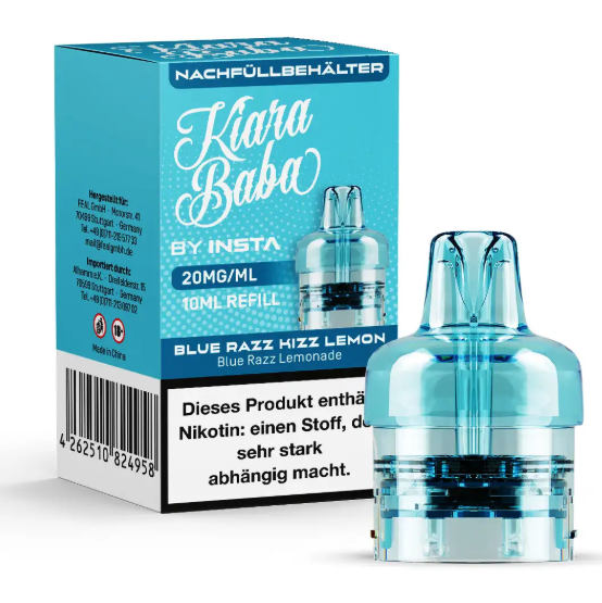 Kiara Baba 10K - Ersatzpods (Blue Razz Kiss Lemon) 20mg