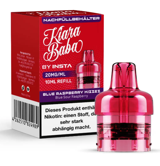 Kiara Baba 10K - Ersatzpods (Blue Raspberry Kizzez) 20mg