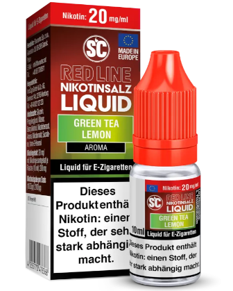 SC - Red Line Green Tea Lemon 20mg Nicsalt Liquid