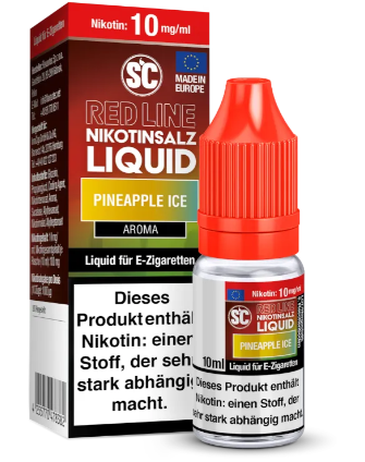SC - Red Line Pineapple ice 10mg Nicsalt Liquid