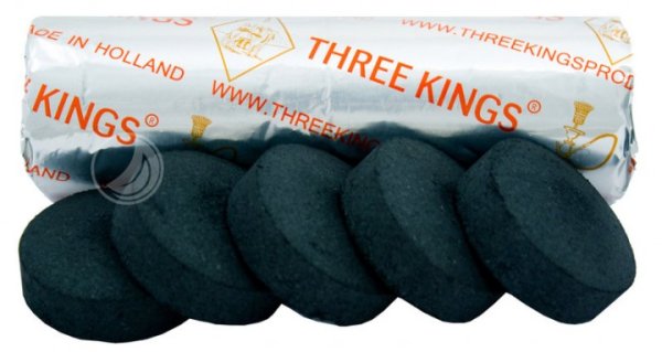 Three Kings - 40mm selbstentzündende Kohle (10 Stück)